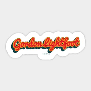 Gordon Lightfoot Sticker